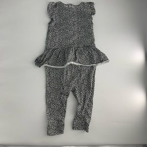 Carters Animal Print Girl’s Jumpsuit with ruffle details size 24 M
